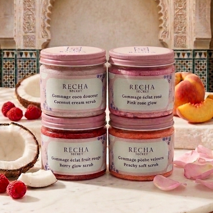 Pack 4 gommage avec beure corporel cadeau